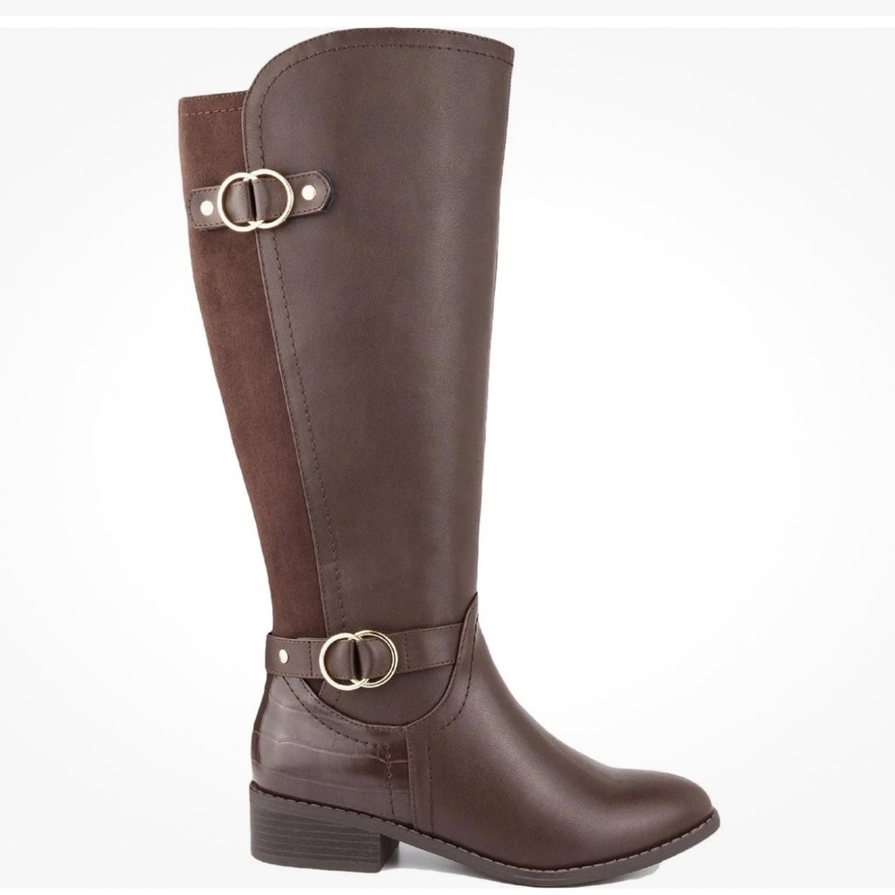 Karen Scott Women's Brown Over the Knee Boots